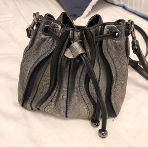 Zara Silver Bucket bag